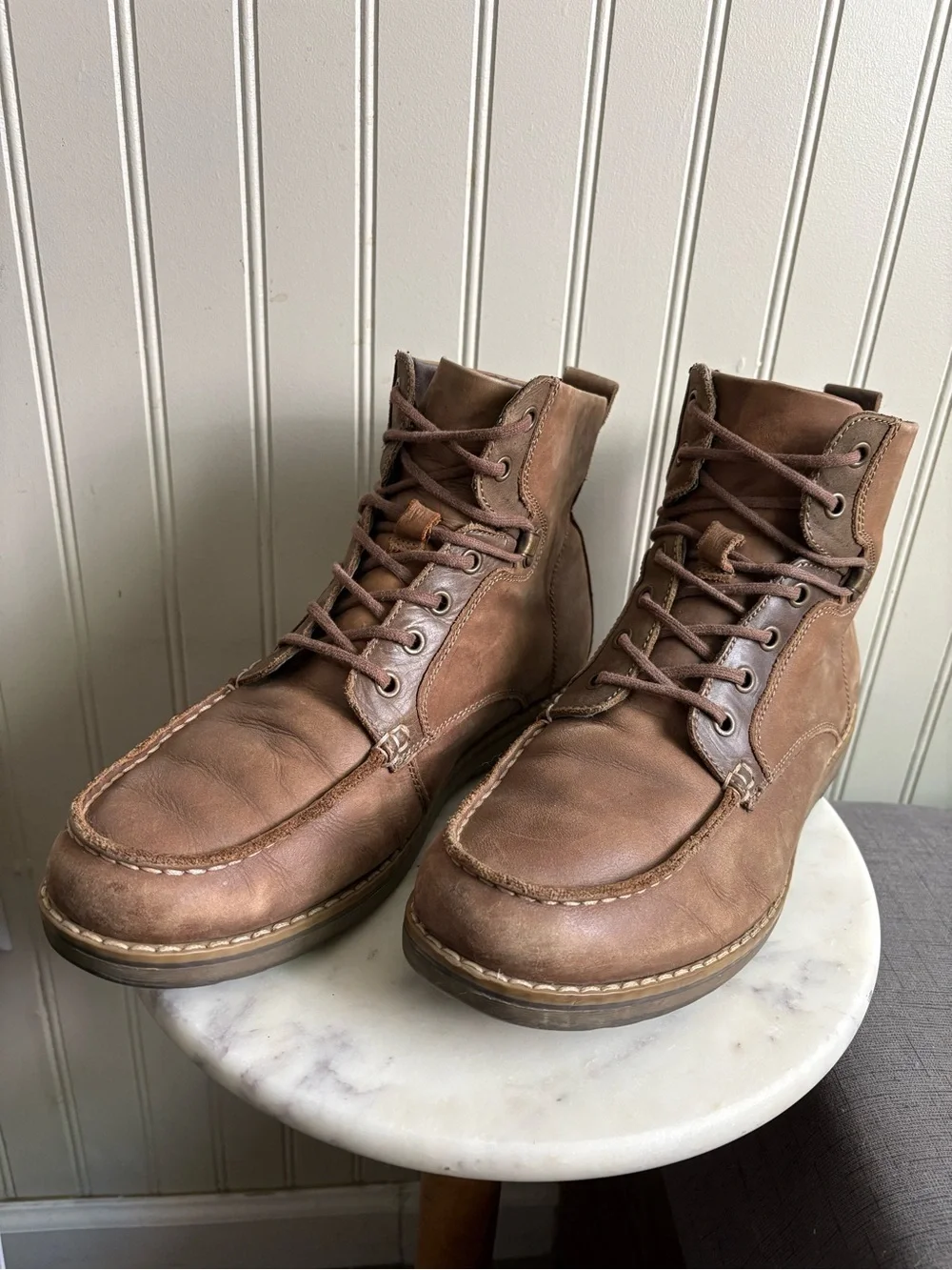 GBX Leather Layne Lace Up Chukka Works Boots Men’s 10 Brown Classic Outdoors